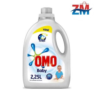 مایع لباسشویی کودک امو مخصوص پوست حساس حجم 2.25 لیتر OMO